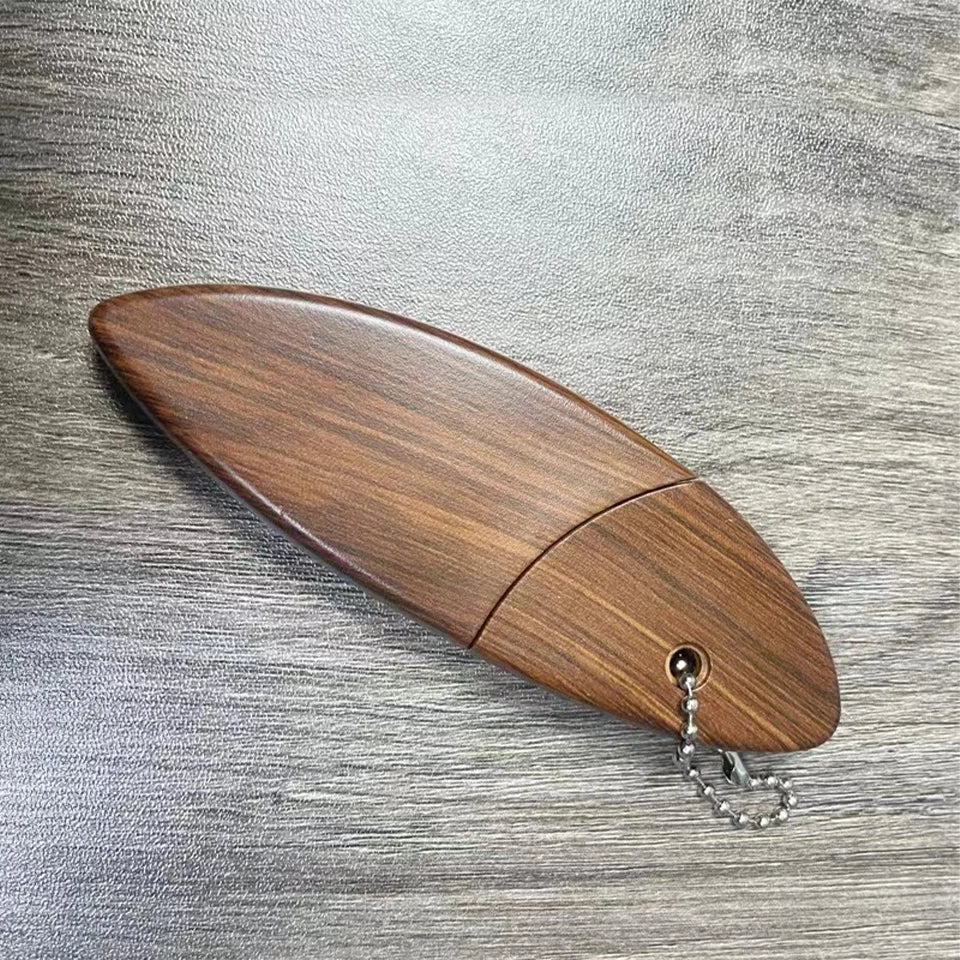 Mini Faca Chaveiro Portátil Wood