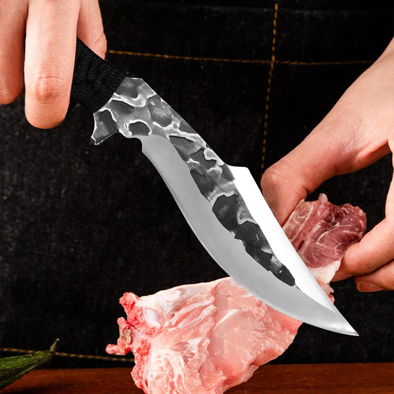 Faca Artesanal Filleting - Forjada à Mão + Bainha