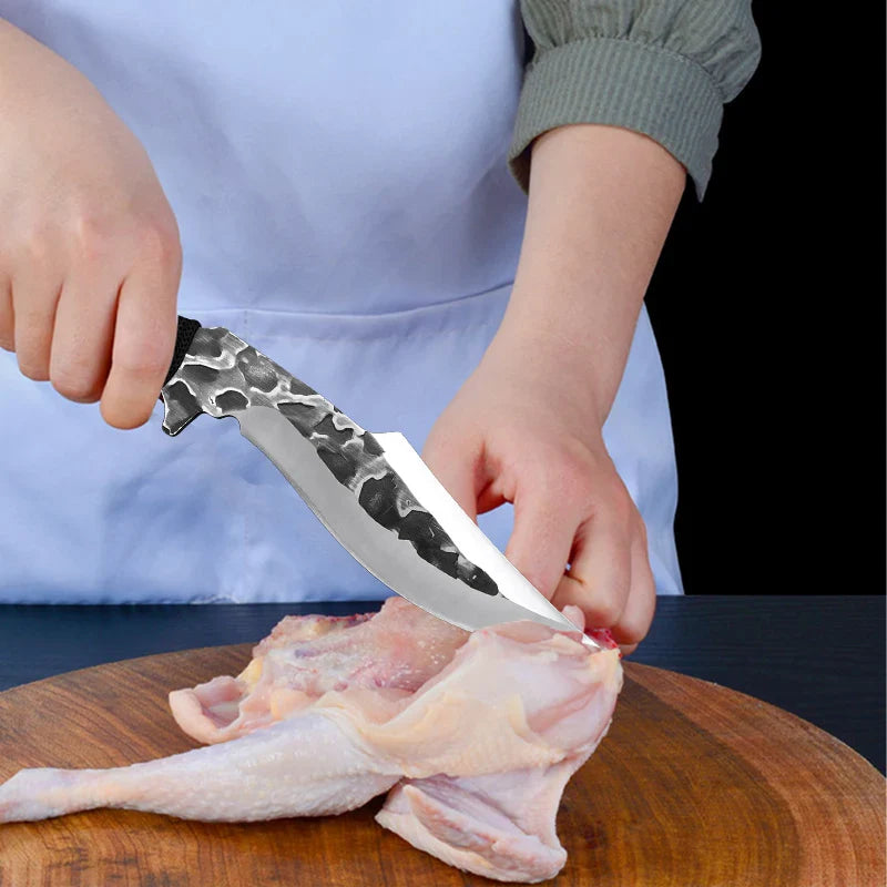 Faca Artesanal Filleting - Forjada à Mão + Bainha