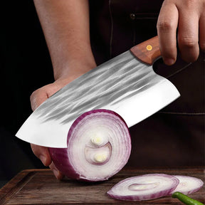 Cutelo Artesanal Avocado - Forjado à Mão