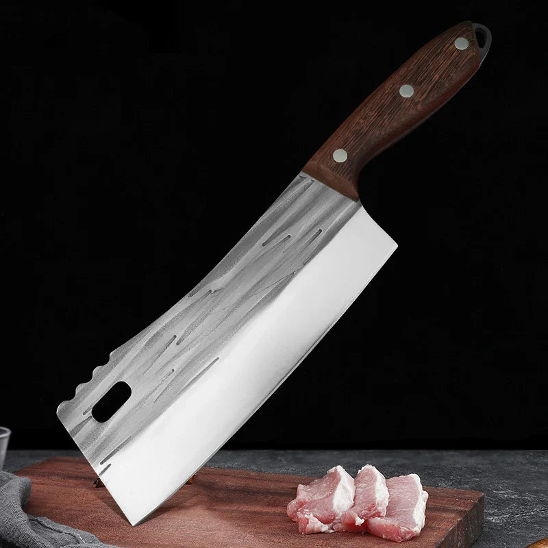Cutelo Artesanal Garlic - Forjado à Mão + Bainha