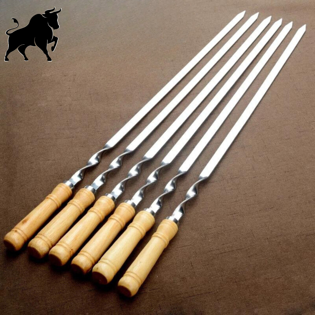 Combo 6 Espestos em Aço Inox para Churrasco